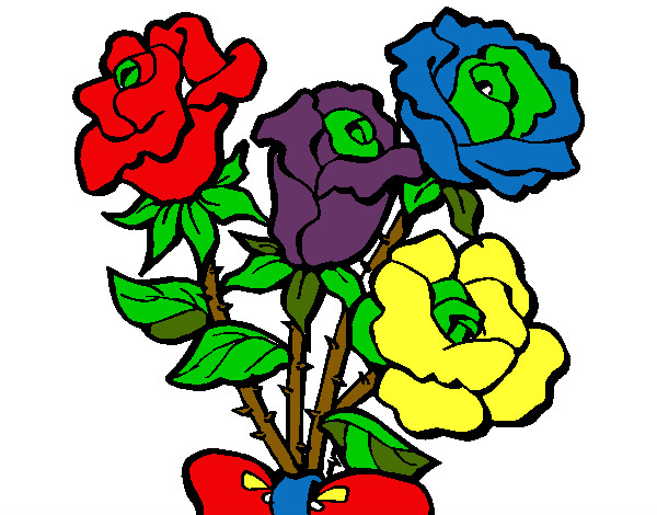 Dibujo Ramo de rosas pintado por PIELCANELA