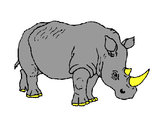 Dibujo Rinoceronte 3 pintado por DARC