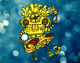 Dibujo Robot DJ pintado por lemonade 