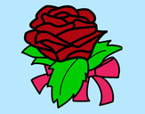 Dibujo Rosa, flor pintado por alixia