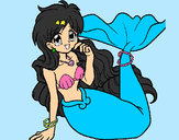 Dibujo Sirena 1 pintado por caelike