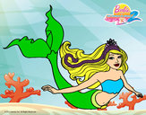 Dibujo Sirena contenta pintado por carmendiaz