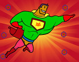 Dibujo Superhéroe grande pintado por Hugo2012