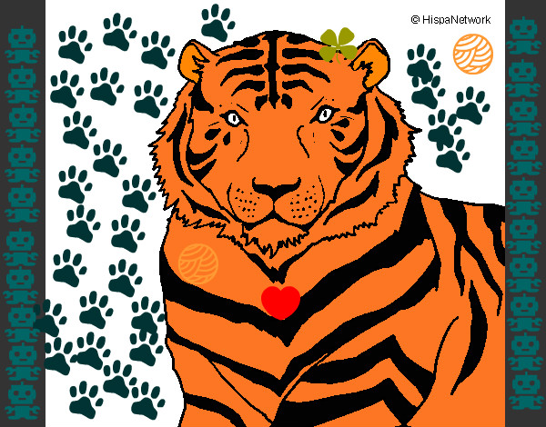 Dibujo Tigre 3 pintado por DARC