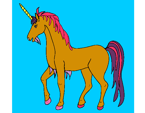 Dibujo Unicornio II pintado por unicornio1