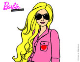 Dibujo Barbie con gafas de sol pintado por selealvare