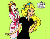 Dibujo Barbie con una corona de princesa pintado por IslamEYM