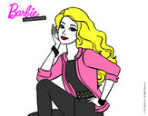 Dibujo Barbie súper guapa pintado por florershay