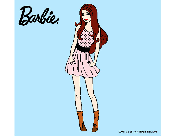 Dibujo Barbie veraniega pintado por IslamEYM