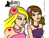 Dibujo Barbie y su amiga 1 pintado por selealvare