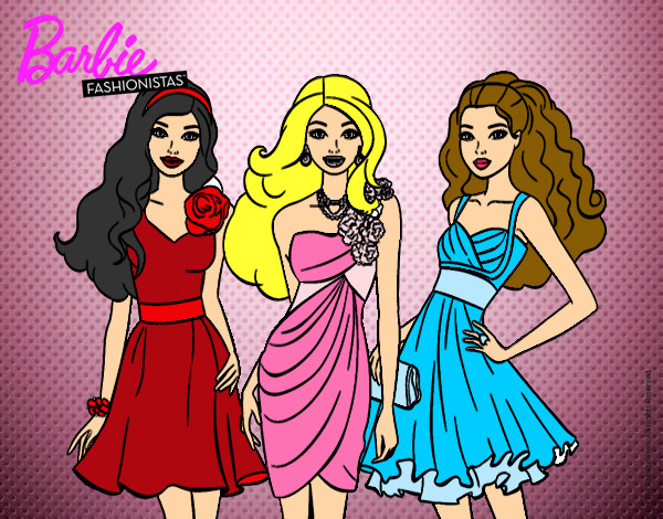 barbie y sus amigas vestidos de fiesta