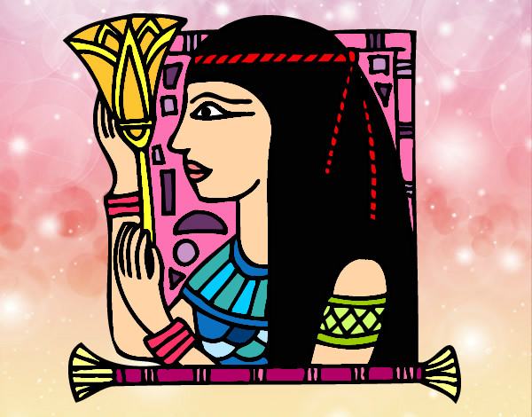 Dibujo Cleopatra pintado por euroto