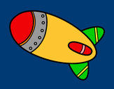 Dibujo Cohete en el espacio pintado por euroto