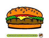 Dibujo Crea tu hamburguesa pintado por albukiqua1