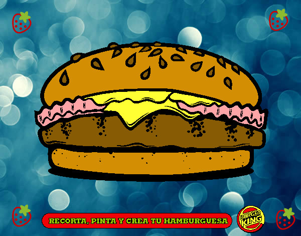 Dibujo Crea tu hamburguesa pintado por mourinov