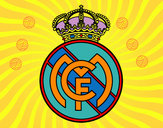 Dibujo Escudo del Real Madrid C.F. pintado por golfolaika