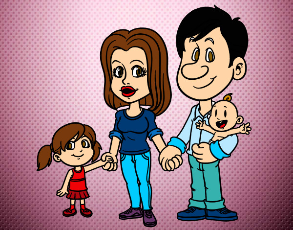 Dibujo Familia feliz pintado por Danneliese