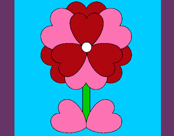 Flor de corazones