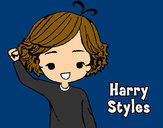 Dibujo Harry Styles pintado por karimesele