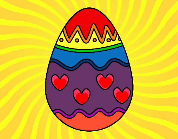 Dibujo Huevo con corazones pintado por Danneliese