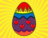 Dibujo Huevo con corazones pintado por Danneliese