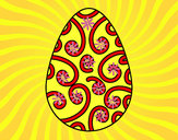 Dibujo Huevo decorado pintado por Danneliese