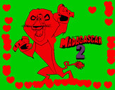 Dibujo Madagascar 2 Alex 1 pintado por mere18