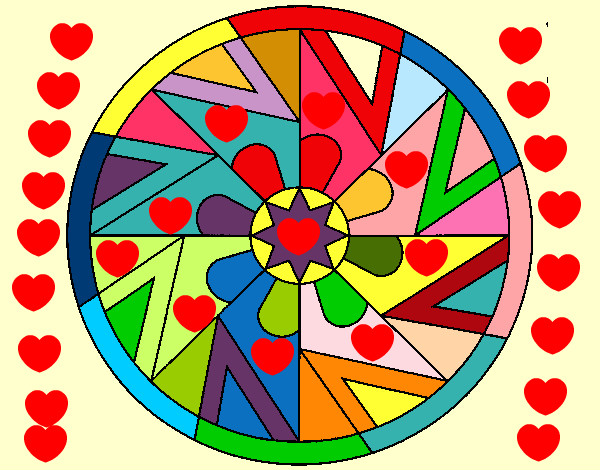 mandala 25 mandala de corazones