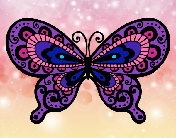 Dibujo Mariposa bonita pintado por LUZ1387