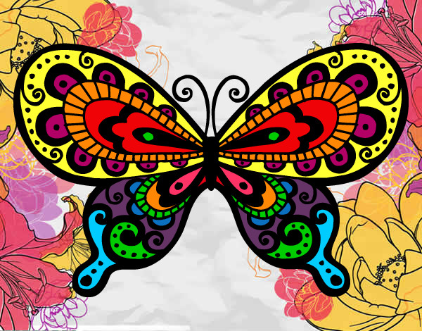 Dibujo Mariposa bonita pintado por Stefaniag