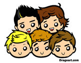 Dibujo One Direction 2 pintado por Daniza