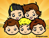 Dibujo One Direction 2 pintado por KiaRusher