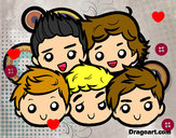 Dibujo One Direction 2 pintado por MaFercha 
