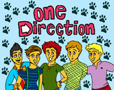 Dibujo One Direction 3 pintado por estefanis
