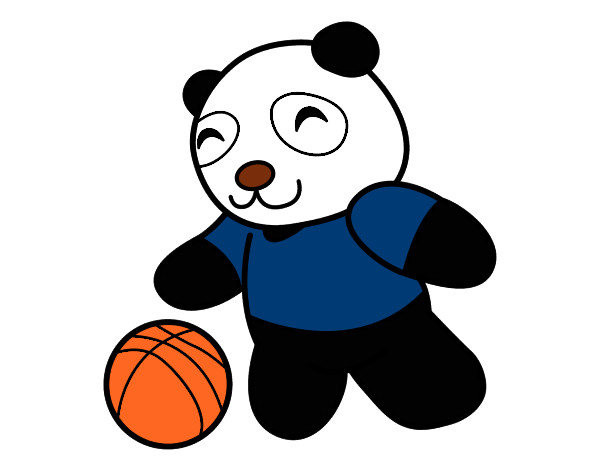 Panda con pelota