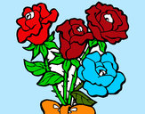 Dibujo Ramo de rosas pintado por mary8cruz