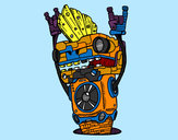 Dibujo Robot Rock and roll pintado por javier2001