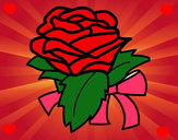 Dibujo Rosa, flor pintado por fasnny