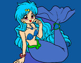 Dibujo Sirena 1 pintado por nuriavi