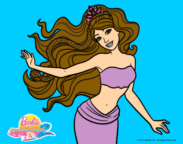 Dibujo Sirena con corona pintado por Millaray7