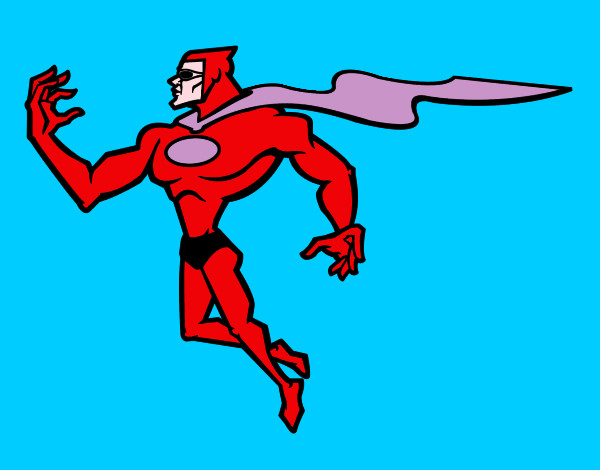 Dibujo Superhéroe poderoso pintado por ale28star