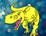 Dibujo Tiranosaurio Rex enfadado pintado por mary6