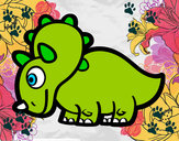 Dibujo Triceratop feliz pintado por mary6