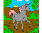 Dibujo Unicornio corriendo pintado por prinzes