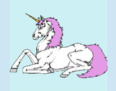 Dibujo Unicornio sentado pintado por kasumi360