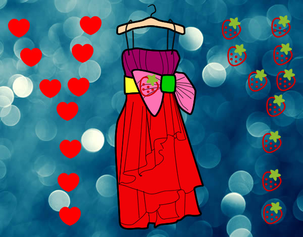 Dibujo Vestido de fiesta pintado por yeili 
