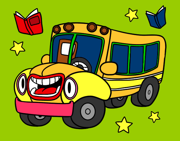 Dibujo Autobús animado pintado por pokemona