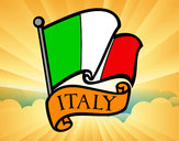 Dibujo Bandera de Italia pintado por juan5555