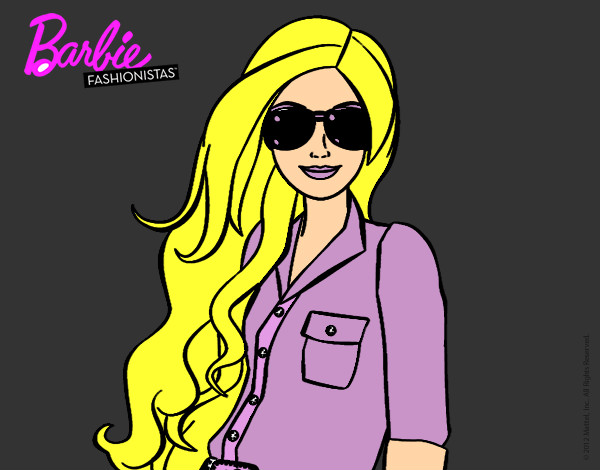 Barbie con gafas de sol