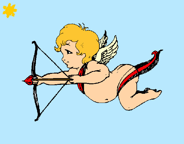 Dibujo Cupido volando pintado por Danneliese